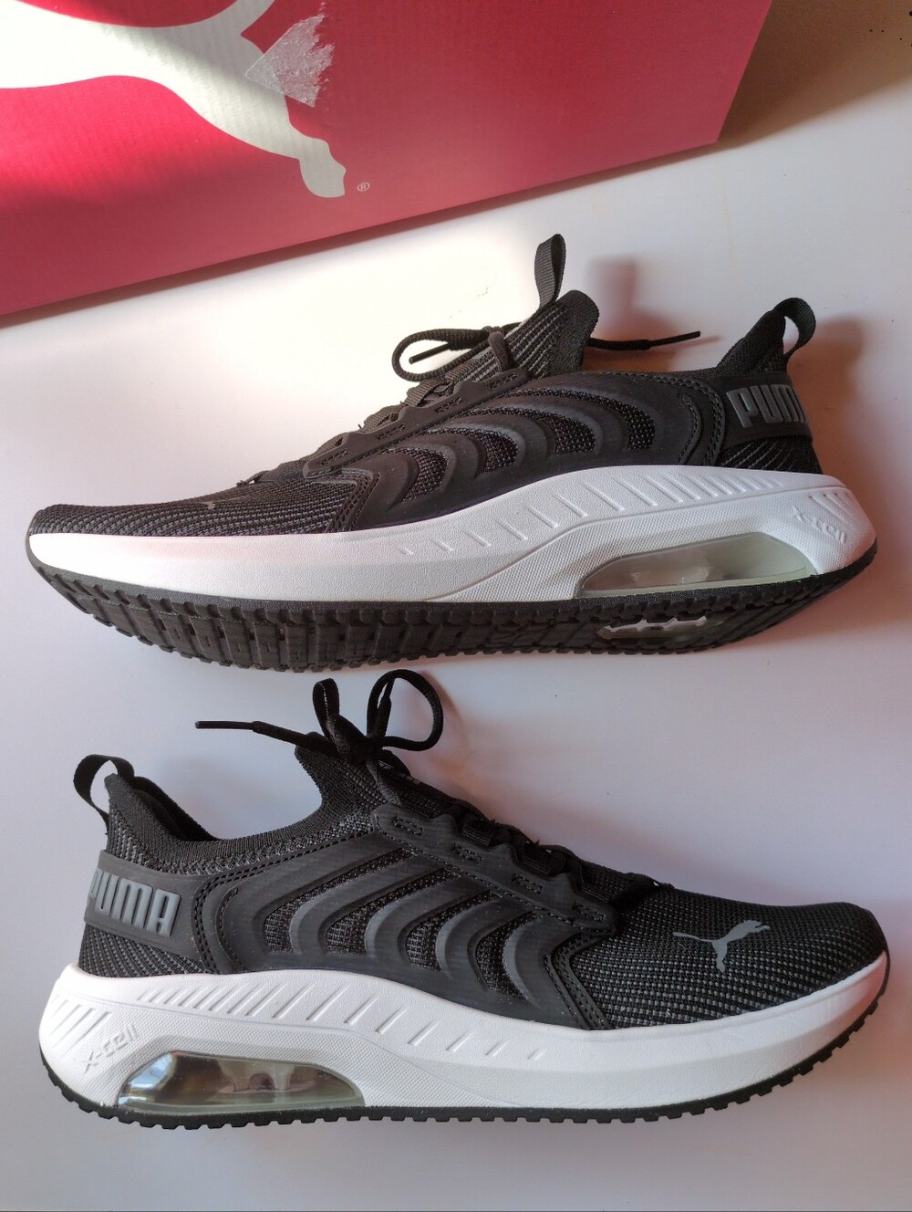 PUMA Illumine C Men Size 11Athletic Running Training Sneakers Black White NIB